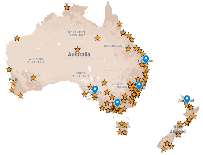 Keece Presence in Australia and New Zealand
