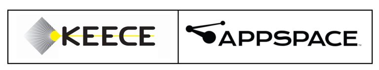 Keece and Appspace logos