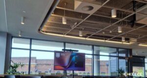 Modern office interior at Elizabeth Plaza project, showcasing Keece's commercial fit-out and lighting work