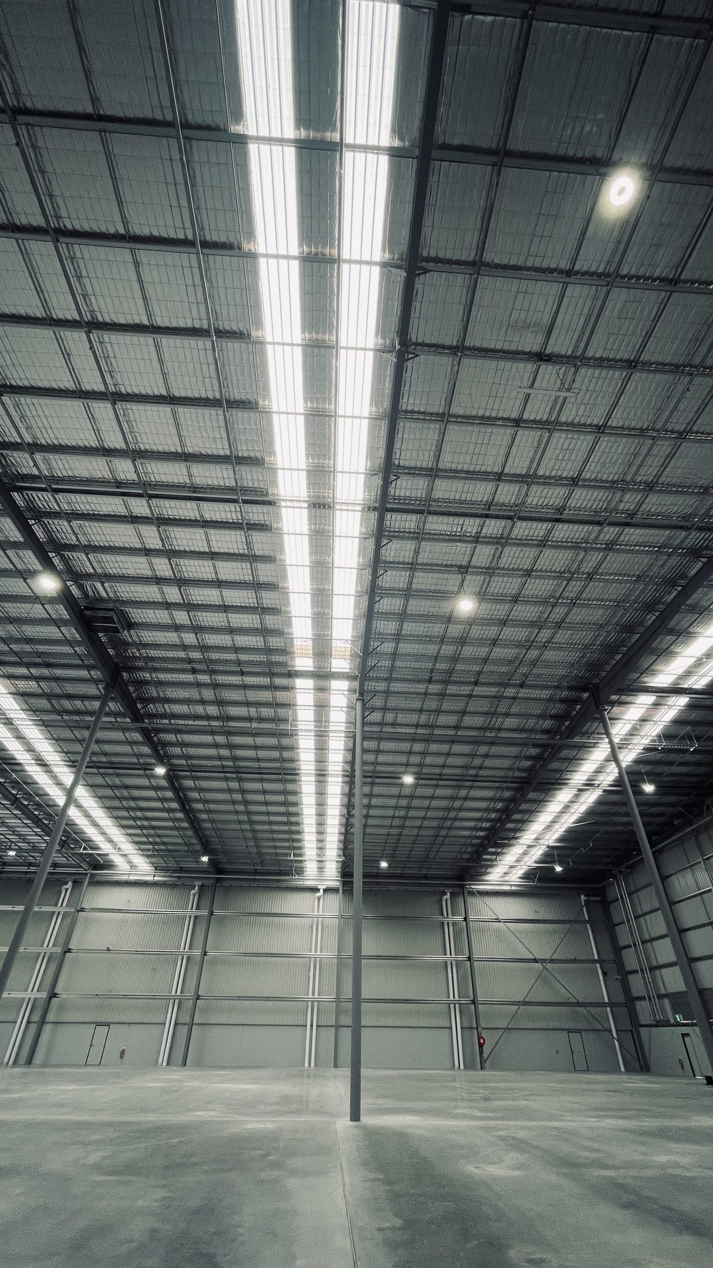 Interior view of the CIP warehouse development