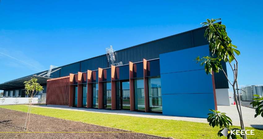 Exterior view of the CIP warehouse development in Direk, South Australia, delivered by Keece SA