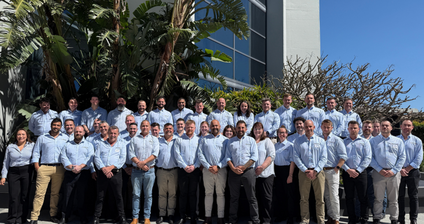 Keece Senior Management Team at the 2025/26 Annual Budget & Strategy Workshop in Queensland, collaborating to strengthen workflows and teamwork