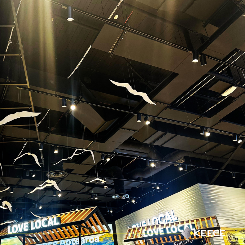 Keece NZ - Auckland Duty Free - ceiling