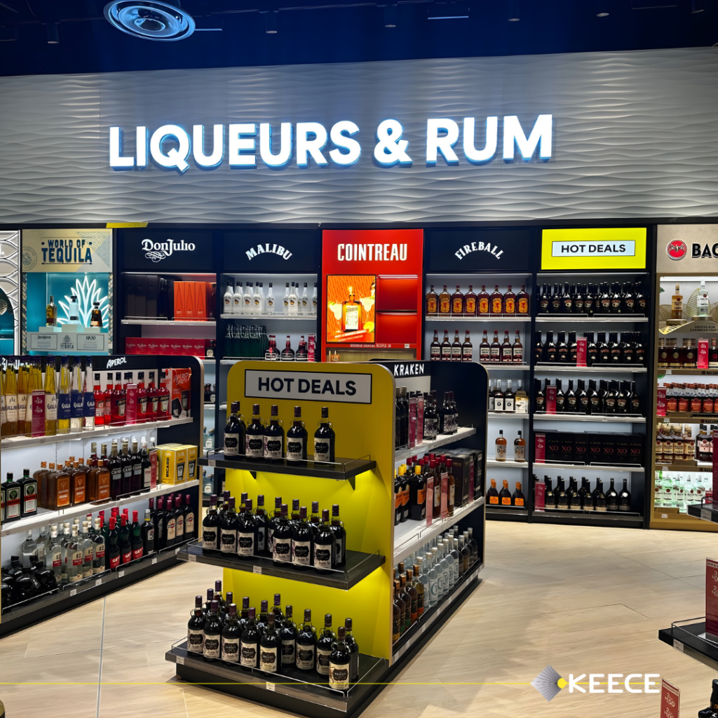 Keece NZ - Auckland Duty Free - lighting