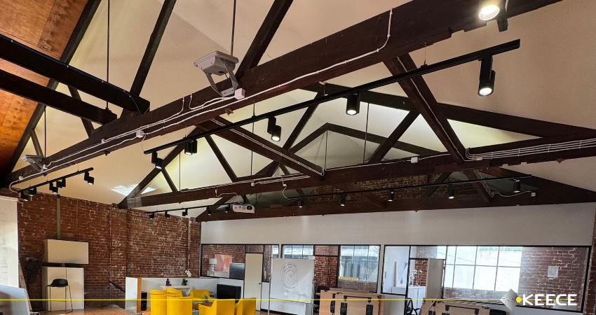 Commercial lighting installation completed by Keece Electrical Services at Lighthouse Foundation in Cremorne, Melbourne.