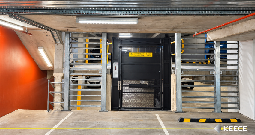 Goods lift structural works